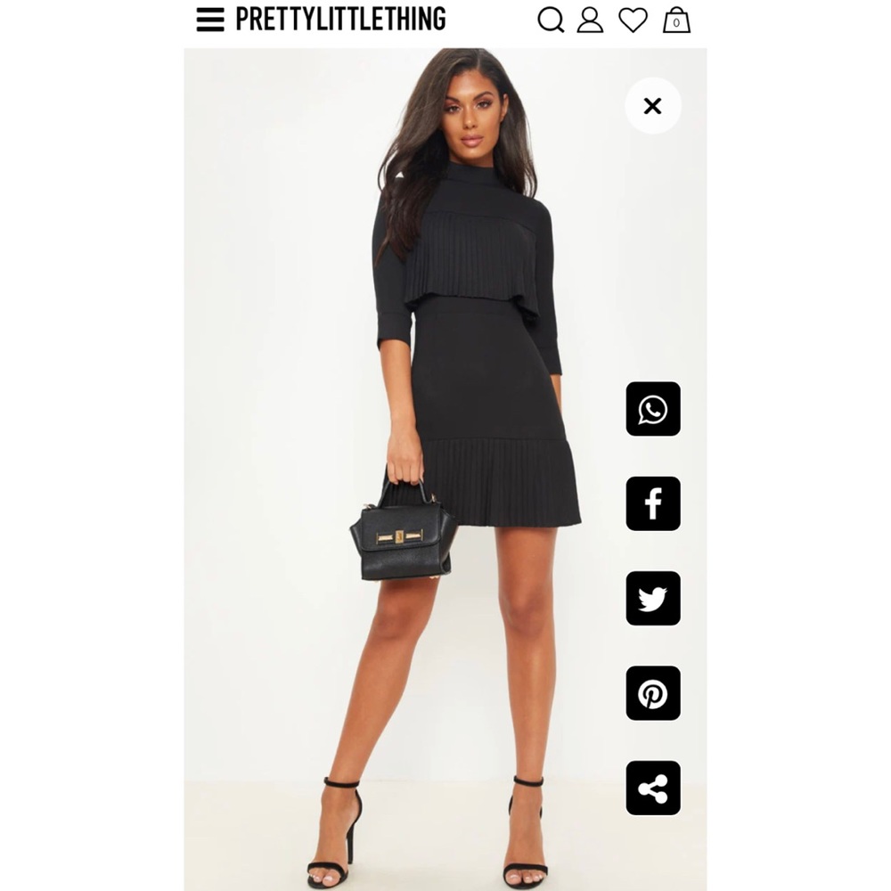 Black Mid Shift Dress